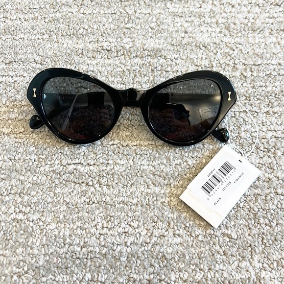 NWT/NIB Zimmermann Black Flutter Cateye Sunglasses - Picture 5 of 9